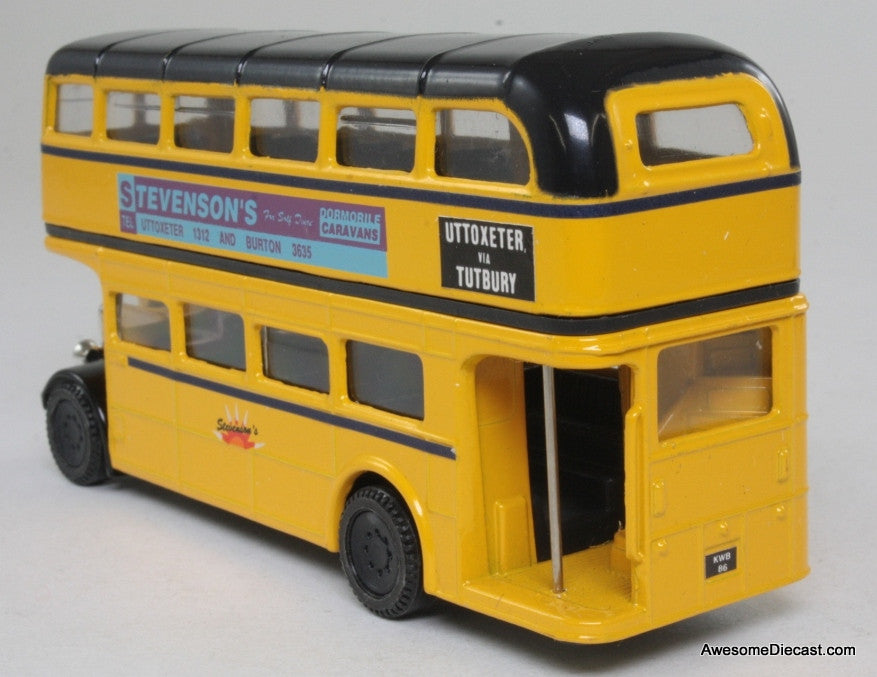 Yellow 'Stevensons' Corgi 1 - 76 AEC Double Decker Bus| Awesome