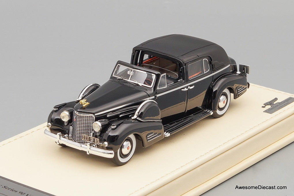1938 Cadillac Series 90 V16 Town Car - Black 1:43 Diecast Model by