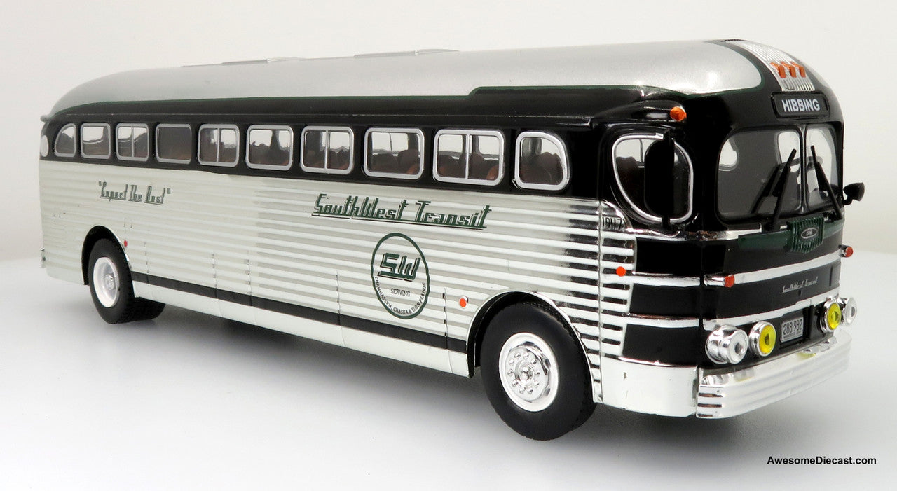Iconic Replicas 1:43 GM PD4151 Silversides Coach: Southwest