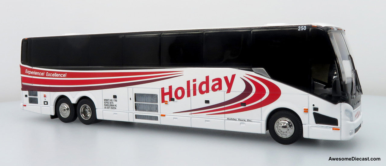 Prevost H3-45 Coach: Holiday Tours 1:64 Diecast Model Bus by