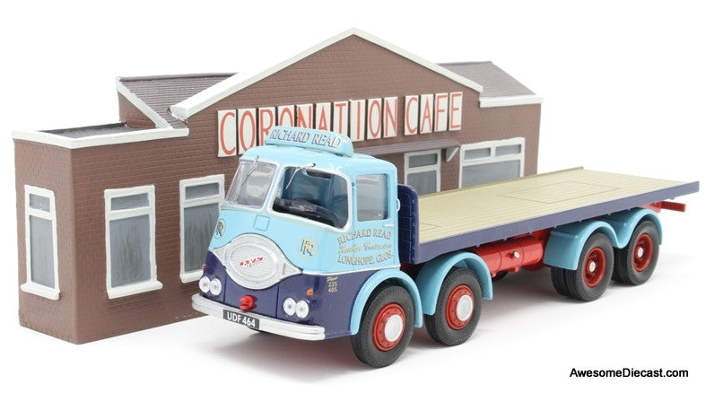 コーギー 1/50 サーカスフィギュア付属ERF社製KV連結トラックミニカー Corgi 1:50 ERF KV Platform Truck- Richard Read Transport Ltd