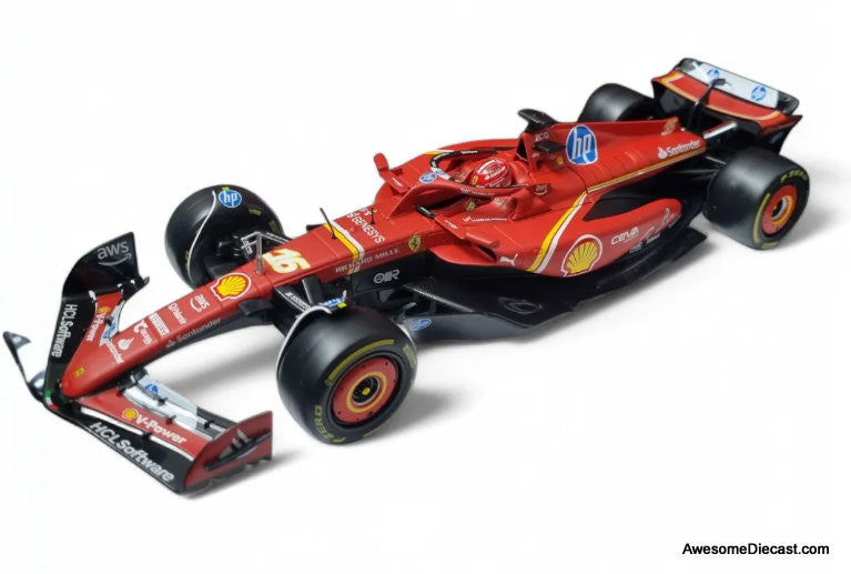 Ferrari SF-24 Formula One Race Car #16 (Seasonal Livery 2024) 1:18