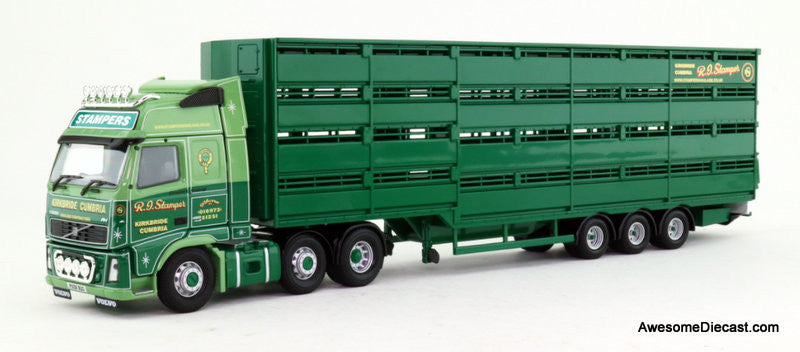 Corgi 1:50 2008 Volvo FH Sleeper Tractor w/Livestock Trailer: R.I.