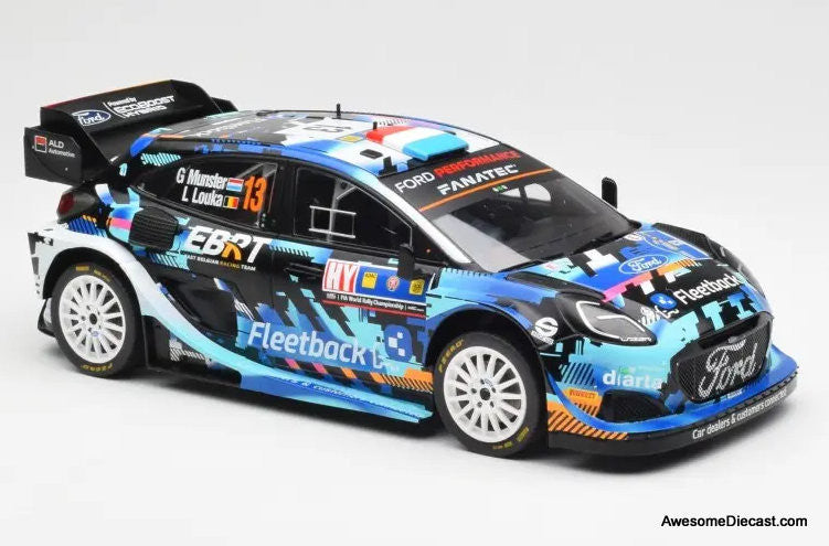 Ford Puma Rally1 #13 Central European Rally 2023 1:18 Diecast