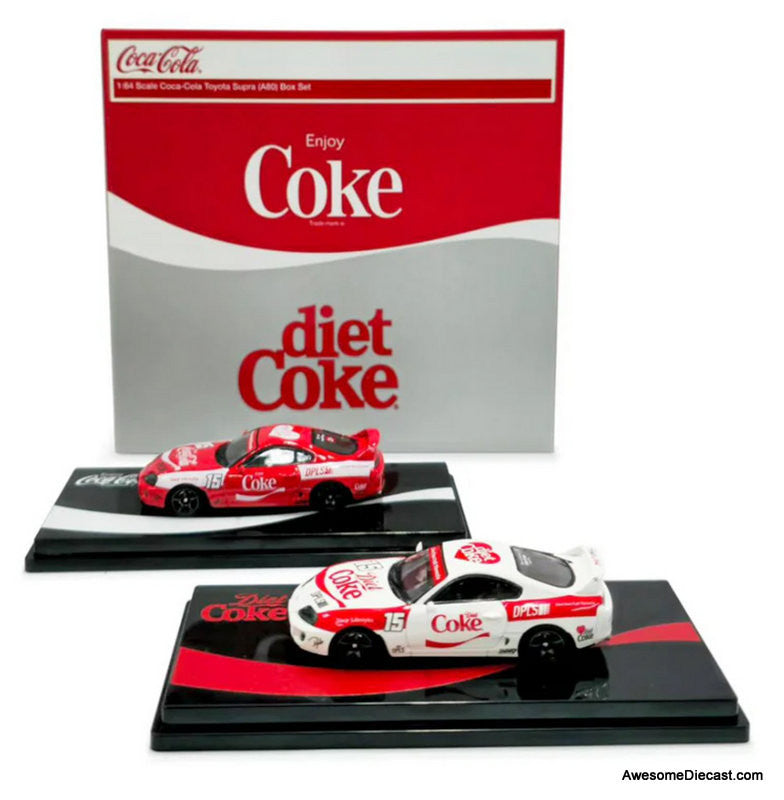 Toyota Supra (A80) Boxed Set: Coca Cola 1:64 Diecast Model Car by