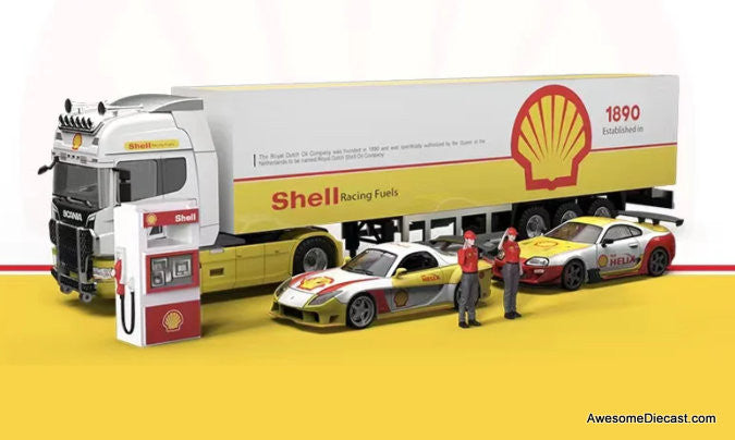 Shell Series (Mazda RX-7/Supra A80/Scania Transport Vehicle) 1:64