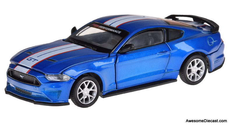 2018 Ford Mustang GT, Metallic Blue, 1:42 Diecast Model Car by CCA