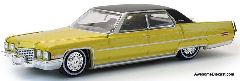 1971 Cadillac Sedan DeVille Lowrider, Metallic Gold 1:64 Diecast