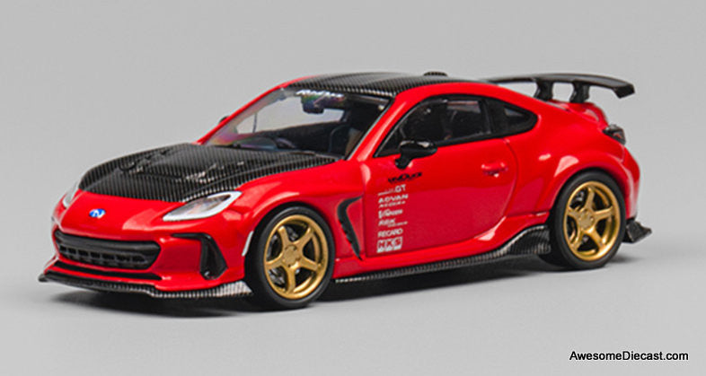 Subaru BRZ Varis Arising-1, Red/Carbon Fiber 1:64 Diecast Model