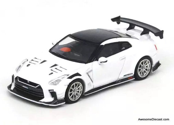 Nissan GT-R (R35) Top Secret, White Tokyo Auto Salon 2021 1:64