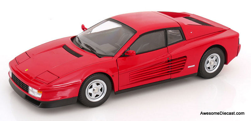 1986 Ferrari Testarossa, Red 1:12 Diecast Model Car by KK Scale