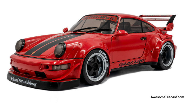RWB - TAIKANO KAISHIN 赤 ミニカー1/18 2024 Porsche 964 RWB, Red Taikano Kaishin 1:18 Diecast Model Car