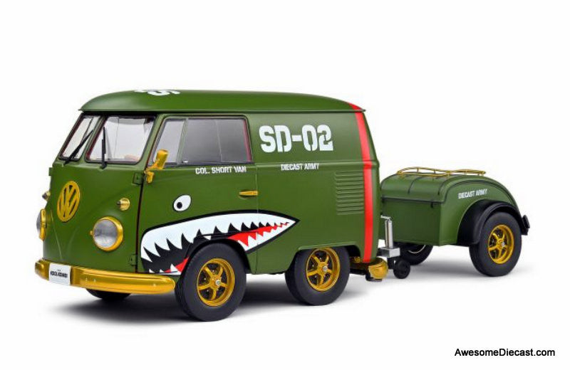 1950 Kool Kombi (Army Fighter), Green 1:18 Diecast Model Vehicle