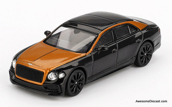 正規品　現行型　BENTLEY Fling spur 1/43 ミニカー Bentley Flying Spur, Orange Flame/Onyx 1:64 Diecast Model Car by