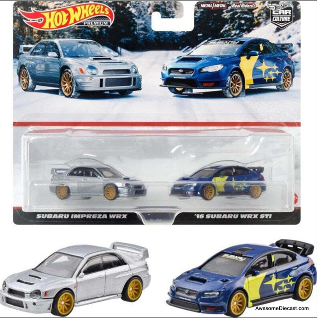 Hot Wheels Premium 1:64 Car Culture: Subaru Impreza WRX & Subaru