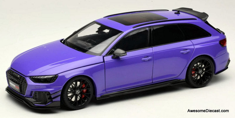Kilo Works Audi RS4 ミニカー パープル Audi RS4 Avant Darwin Pro Tuning, Metallic Purple 1:18 Diecast