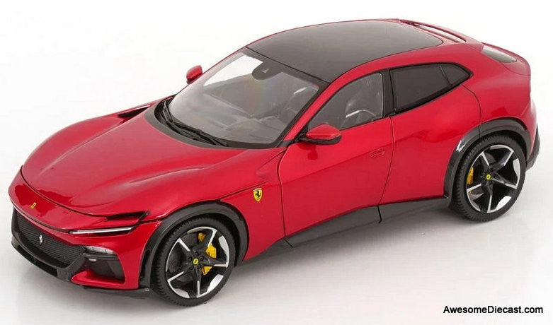 2022 Ferrari Purosangue, Metallic Red 1:18 Diecast Model Car by