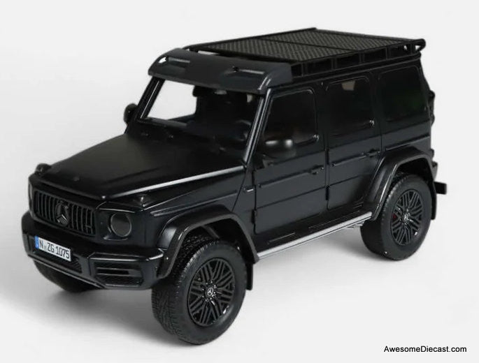 2023 Mercedes AMG G63 4x4, Night Black 1:18 Diecast Model Car by
