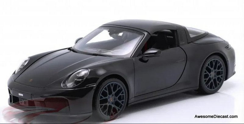 新品 Maisto 1/18 Porsche 911 Targa 4 GTS Porsche 911 Targa 4 GTS (992.2), Black 1:18 Diecast Model Car by
