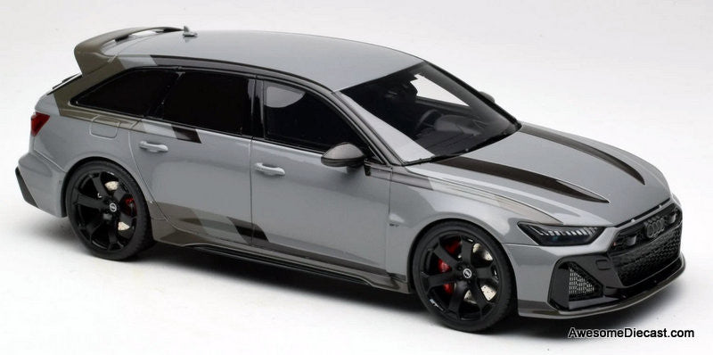 Audi RS6 Avant C8 GT, Nardo Gray 1:18 Resin Cast Model Car by GT