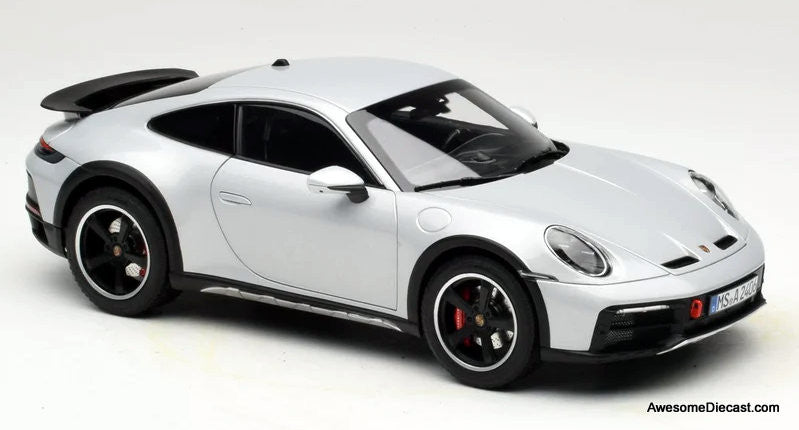 304-047 ノレブ 1/18 ポルシェ 911 Dakar 2023 2023 Porsche 911 Dakar Ice Gray Metallic 1:18 Diecast Model Car by