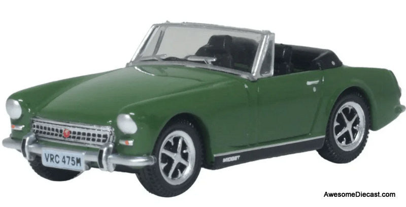ミニカー BritishCar  MiniatureCarCollection 1974 MG Midget, British Racing Green 1:76 Diecast Model Car by