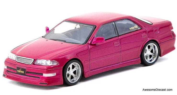 Vertex Toyota Mark II JZX100, Metallic Red 1:64 Diecast Model Car
