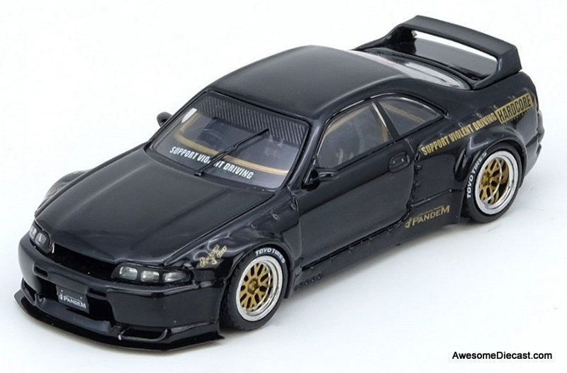 Nissan Skyline GT-R R33, Black Pandem Rocket Bunny 1:64 Diecast