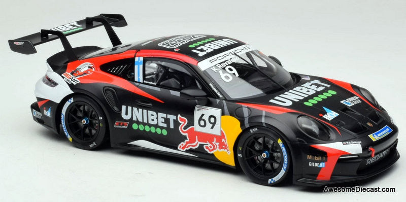 イクソ 1/18 ポルシェ 911 GT3R #74 GTマスターズ 2021 2024 Porsche 911 GT3 Cup #69 1:18 Diecast Model Car by IXO