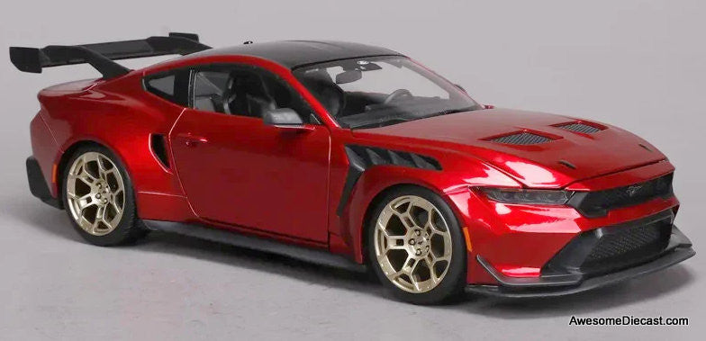 2025 Ford Mustang GTD, Flame Red 1:18 Diecast Model Car by Maisto
