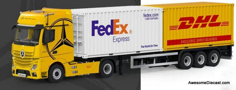 阪神タイガース Benz Actros トレーラー Mercedes-Benz Actros Sleeper Tractor w/Trailer & Dry Goods
