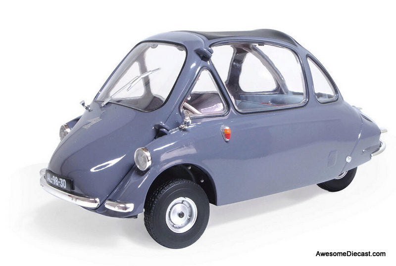 Heinkel Kabine LHD Bubble Car, Troy Gray 1:18 Scale Diecast Model