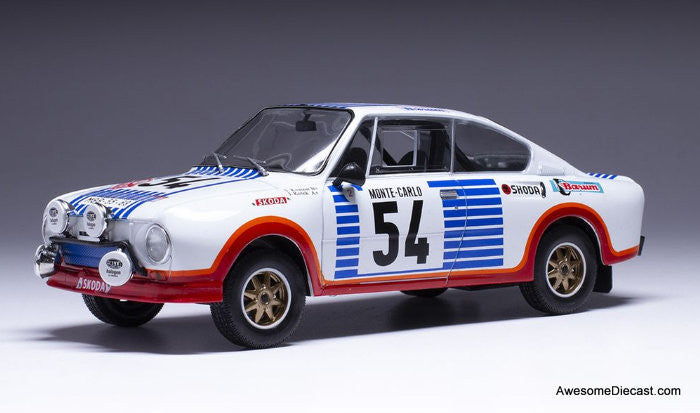 IXO 1:24 Skoda 130 RS #54:1977 Monte Carlo Rally – Awesome Diecast LLC