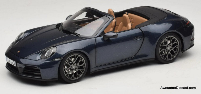 2024 Porsche 911 Carrera S Cabriolet, Yachting Blue Metallic 1:18
