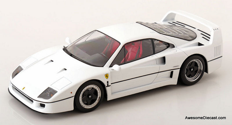 KKスケール1/18 フェラーリ F40 Ferrari F40 Brunie, White, 1:18 Diecast Model Car, by KK Scale