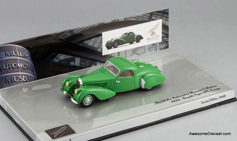 Minichamps 1:43 1939 Bugatti Type 57C Coupe, Green (Mullin