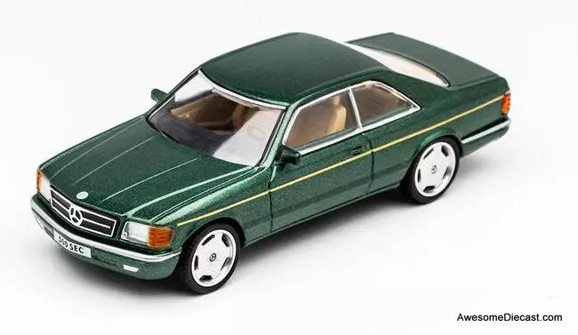 DCT 1:64 Mercedes Benz 500 SEC, Metallic Green – Awesome Diecast LLC