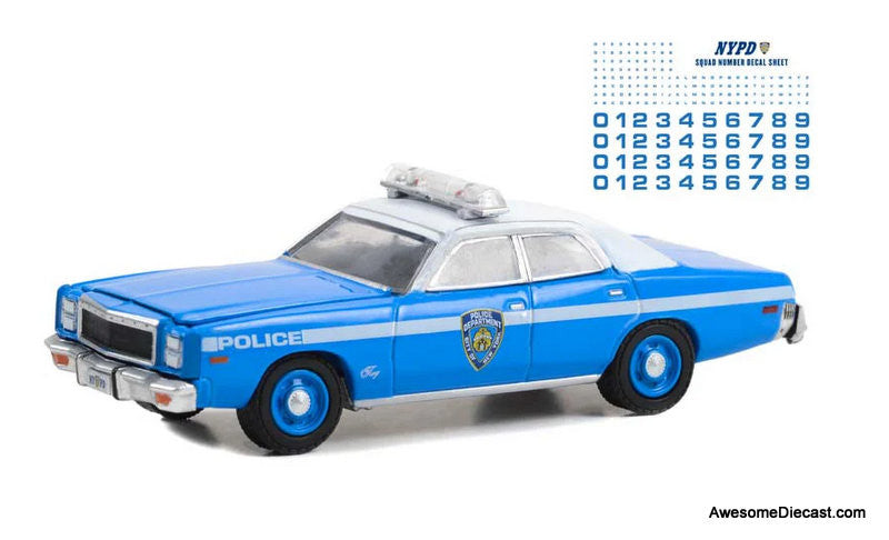レア　Greenlight NYPD 6台セット ニューヨーク市警　パトカー Greenlight 1:64 1977 Plymouth Fury: NYPD – Awesome Diecast LLC