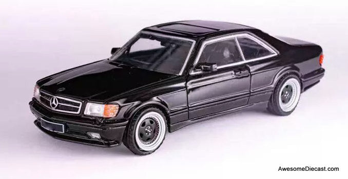 RHINO MODEL メルセデスベンツ BENZ560AMG ミニカー1/64 Rhino Model 1:64 Mercedes Benz 560 SEC AMG, Black – Awesome