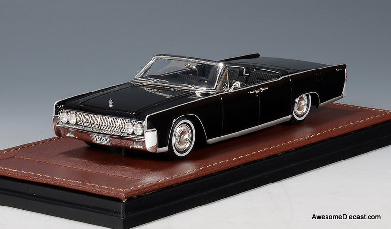 1964 Lincoln Continental Convertible, Black 1:43 Resin Cast Model