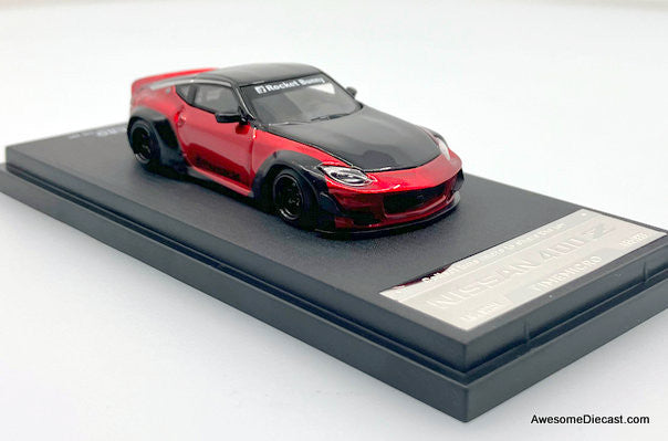 Nissan 400Z Pandem Rocket Bunny, Metallic Red 1:64 Diecast Model