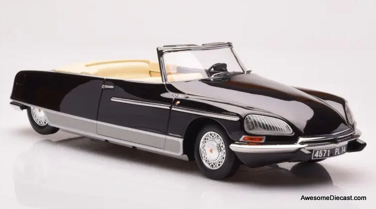 1968 Citroen DS 21 Palm Beach Convertible, Black 1:18 Diecast