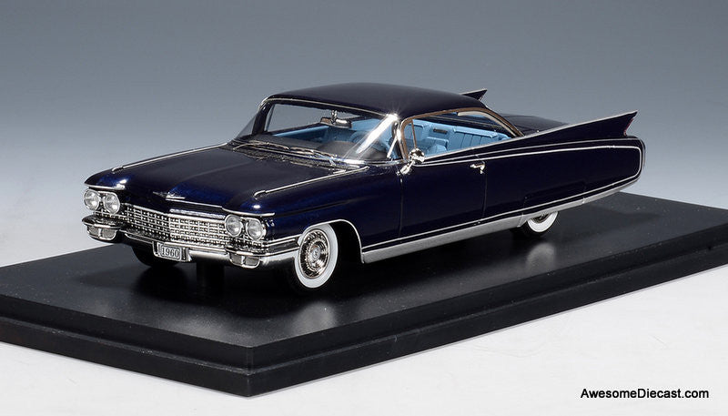 1960 Cadillac Eldorado Seville York, Blue Metallic 1:43 Resin Cast