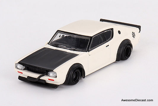 Nissan Skyline Kenmeri Liberty Walk, White 1:64 Diecast Model Car