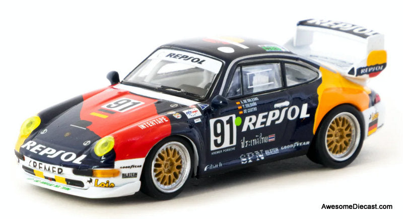 Porsche 911 GT2 24h LE MANS 1995 #91 1:64 Diecast Model Car by