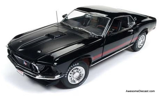 オートアート1/18 FORD MUSTANG MACH I BLACK 1969 Ford Mustang Mach 1, Black (Hemmings Muscle Machines) 1:18