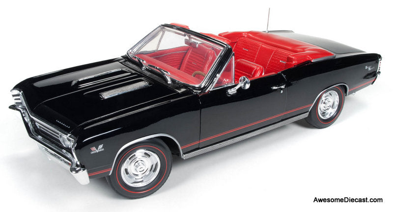 1967 Chevrolet Chevelle SS Convertible, Black 1:18 Diecast Model