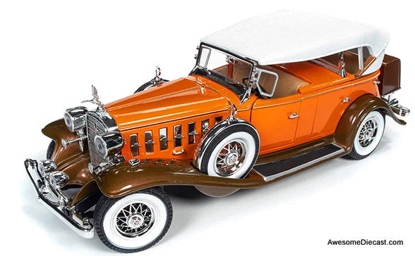 1932 Cadillac V16 Sport Phaeton, Orange/Bronze 1:18 Diecast Model
