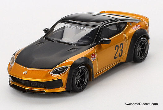 Nissan Fairlady Z LB Nation Works #23, LB Gold 1:64 Diecast Model