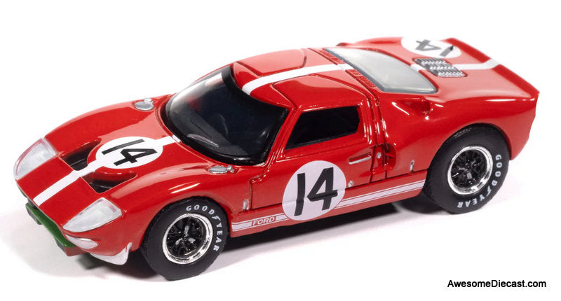 1965 Ford GT40 #14, Red w/White Stripes 1:64 Diecast Model Car by